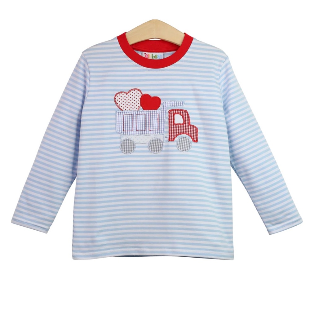 Valentines Dumptruck Long-Sleeve Baby/Toddler Boys Shirt